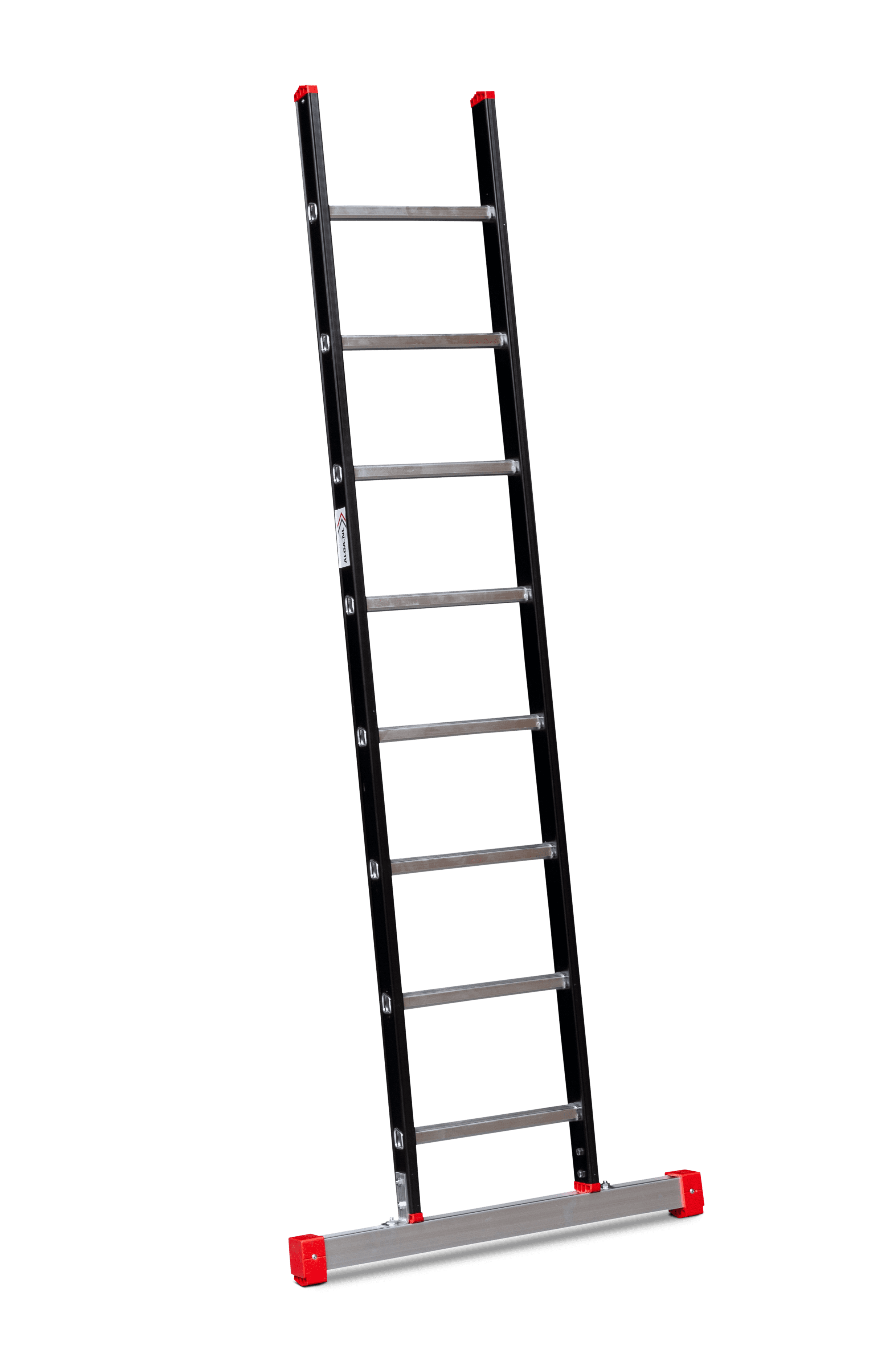 Enkele ladder met stabiliteitsbalk 