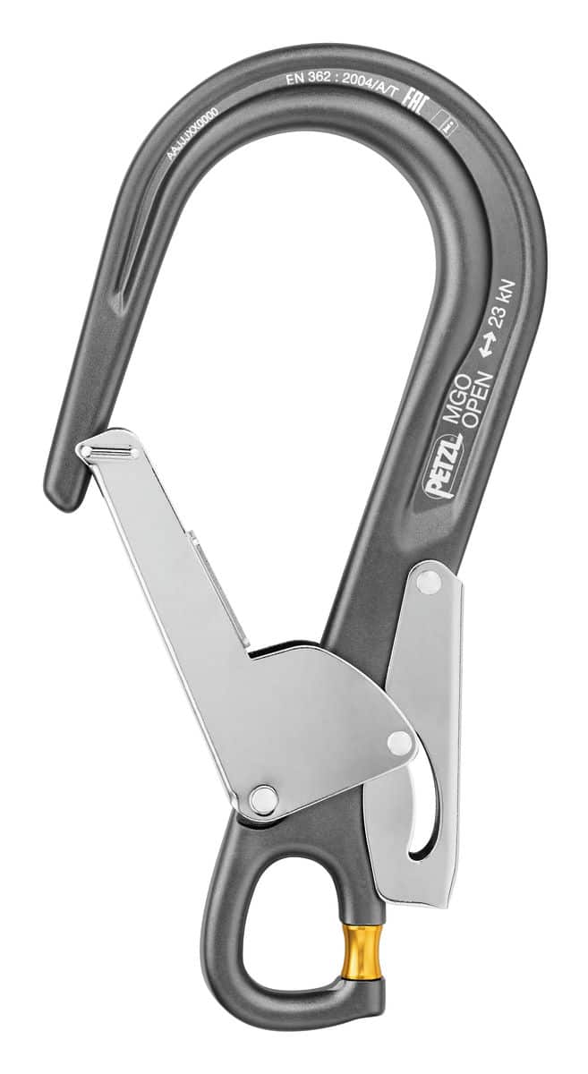 Petzl Mgo Aluminum Stalen Haak