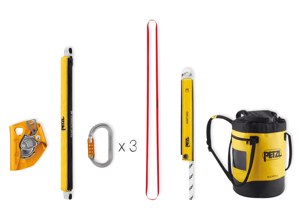 Petzl ASAP Valbeveiliging Set Verticaal 