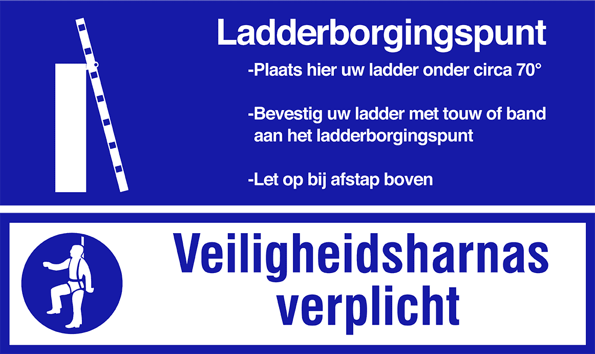 Veiligheidsbord Combi-pictogrammen